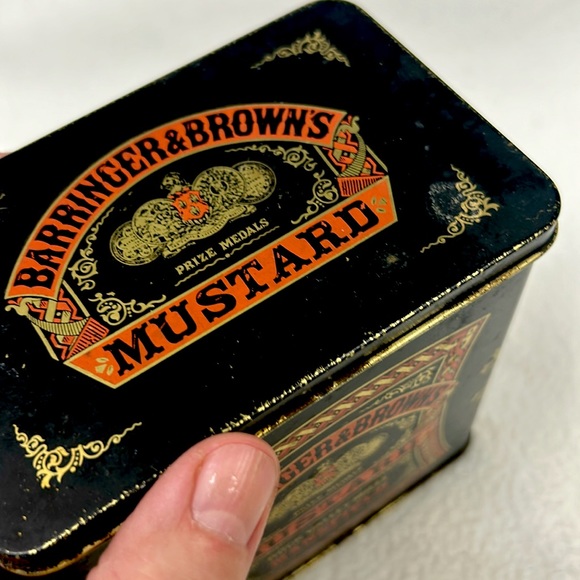Vintage “Barringer &Brown’s” mustard’s tin with hinged lid  ENGLAND - Picture 9 of 9
